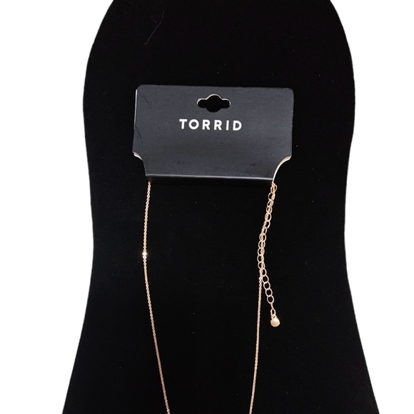 Torrid Gold Delicate Skull Necklace 18.5 inch chain with 5.5 inch extension - Picture 4 of 5